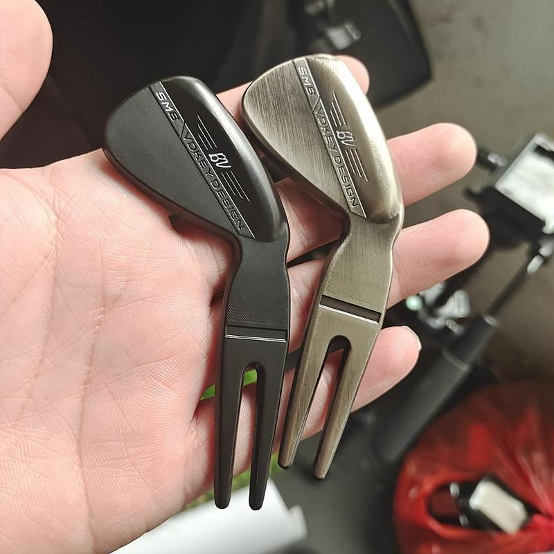 Golf Pitch Mark Tool, 2 Counts/Set Zinc Alloy Golf Pitch Mark Tool, Golf Wedges Clubs Golf Putter Accessories for Men, Suitable for Enthusiasts