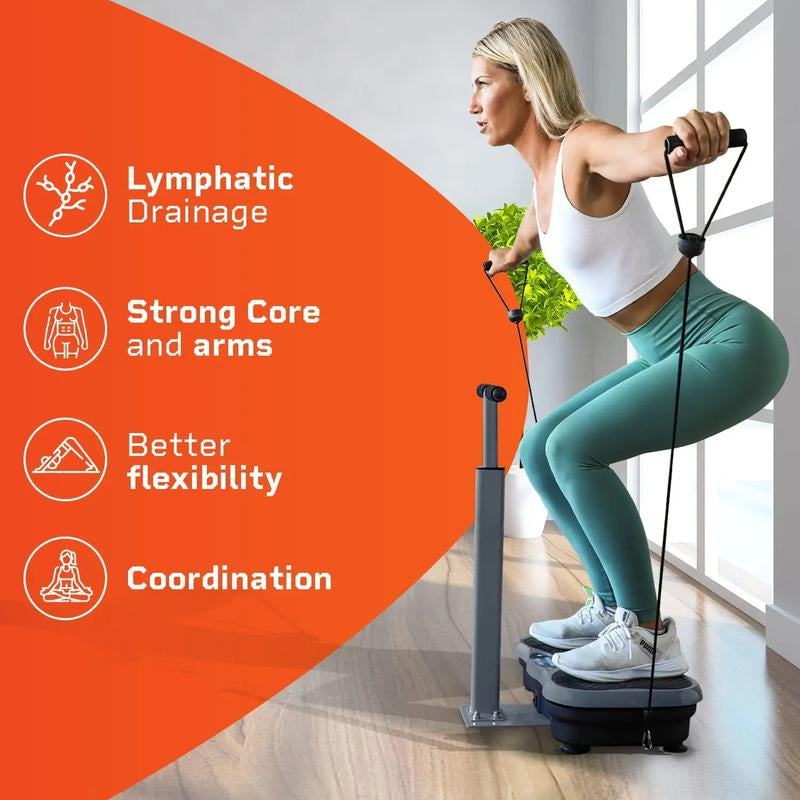 Trimlite Vibration Plate - Exercise Machine with Adjustable Handlebars