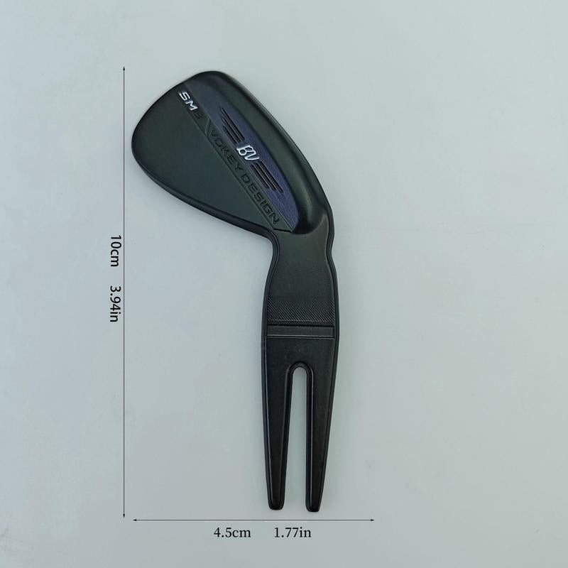 Golf Pitch Mark Tool, 2 Counts/Set Zinc Alloy Golf Pitch Mark Tool, Golf Wedges Clubs Golf Putter Accessories for Men, Suitable for Enthusiasts