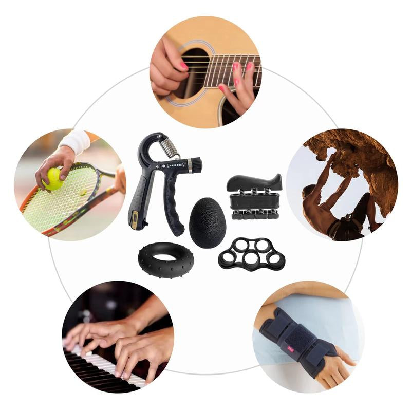 Grip Strengthener Forearm Strengthener Hand Grips Strengthener Kit - 5 Pack Adjustable Resistance Home Training Equipment Home Exercise Equipment Home Fitness Equipment