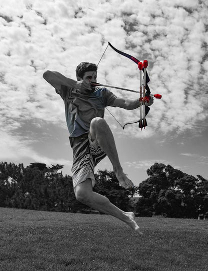 Faux Bow PRO Recurve - Foam Tipped Archery - 20 LB Draw Weight with 3 A15 Impact Arrows