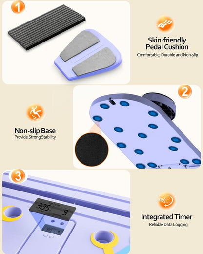 Pilates Board Pilates Reformer Set, Push-Up Board Abs Equipment 15-In-1 Full-Body Workout Exerciser for Home Fitness, Multifunctional Abdominal Exercise Board as Gift for Mom Husband Teens Men