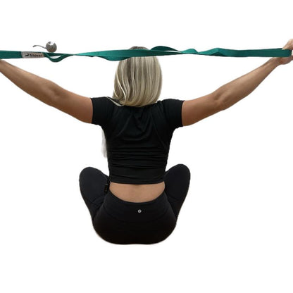 Stretch Out Strap - for Yoga, Pilates or Physical Therapy. Recommended by Physical Therapist and Athletic Trainers Alike.