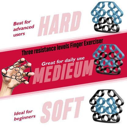 Fitbeast 10-160 Lbs Grip Strength Trainer Kit, Pro Hand and Forearm Strengthener Kit with Adjustable Resistance and Multi-Function Massage Balls for Hand Therapy, Grip Training, and Recovery