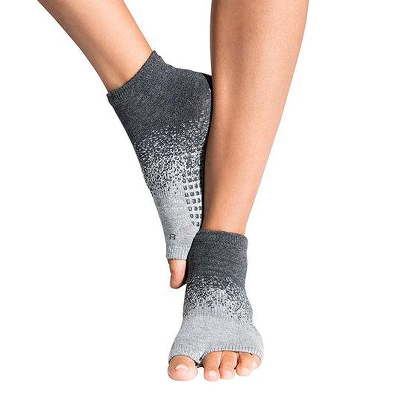 Tucketts Glacial Moraine Toeless Grip Socks for Women - Innovative Ankle-Length Anti-Slip Sports Socks for Yoga, Pilates, and More