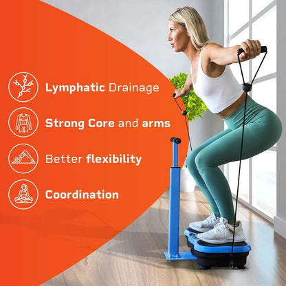 Trimlite Vibration Plate - Exercise Machine with Adjustable Handlebars