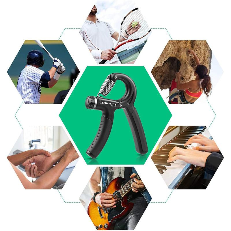 NIYIKOW Grip Strength Trainer, Hand Grip Strengthener, Adjustable Resistance 22-132Lbs (10-60Kg), Forearm Strengthener, Perfect for Musicians Athletes and Hand Injury Recovery NIYIKOW