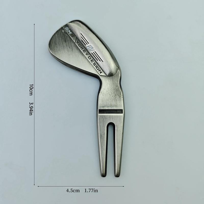 Golf Pitch Mark Tool, 2 Counts/Set Zinc Alloy Golf Pitch Mark Tool, Golf Wedges Clubs Golf Putter Accessories for Men, Suitable for Enthusiasts