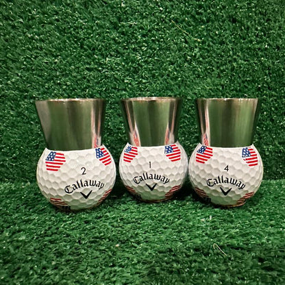 Titleist Golf Ball Shot Glasses (Set of 3)