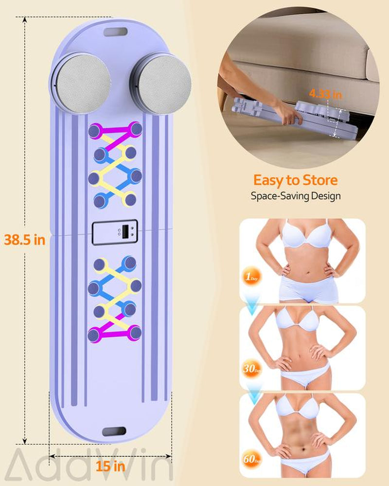 Pilates Board Pilates Reformer Set, Push-Up Board Abs Equipment 15-In-1 Full-Body Workout Exerciser for Home Fitness, Multifunctional Abdominal Exercise Board as Gift for Mom Husband Teens Men