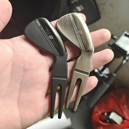Golf Pitch Mark Tool, 2 Counts/Set Zinc Alloy Golf Pitch Mark Tool, Golf Wedges Clubs Golf Putter Accessories for Men, Suitable for Enthusiasts