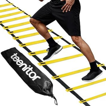 Teenitor Agility Ladder for Soccer, Speed, and Football Fitness Training - Carry Bag Included